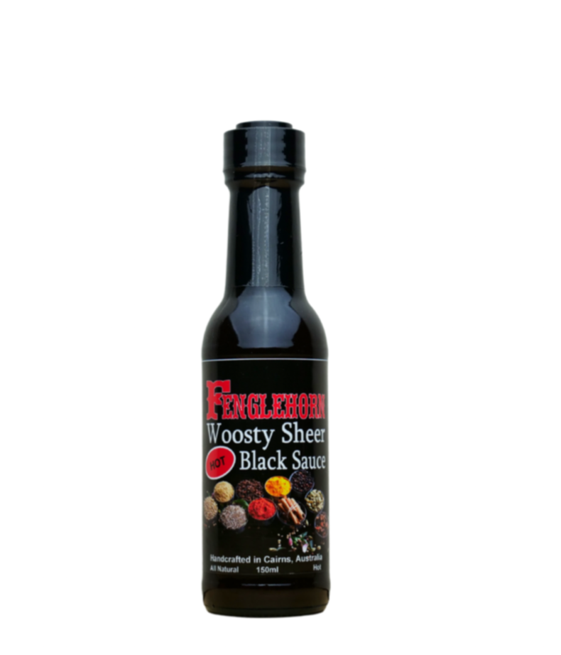 Fenglehorn Woosty Sheer Black Sauce *HOT* 150ml – Fenglehorn Sauces